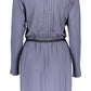 Blue Polyester Women Dress