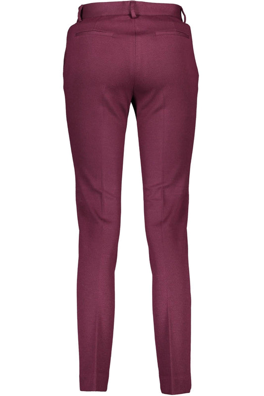 Purple Viscose Women Pants