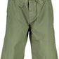 Green Cotton Men Bermuda Short