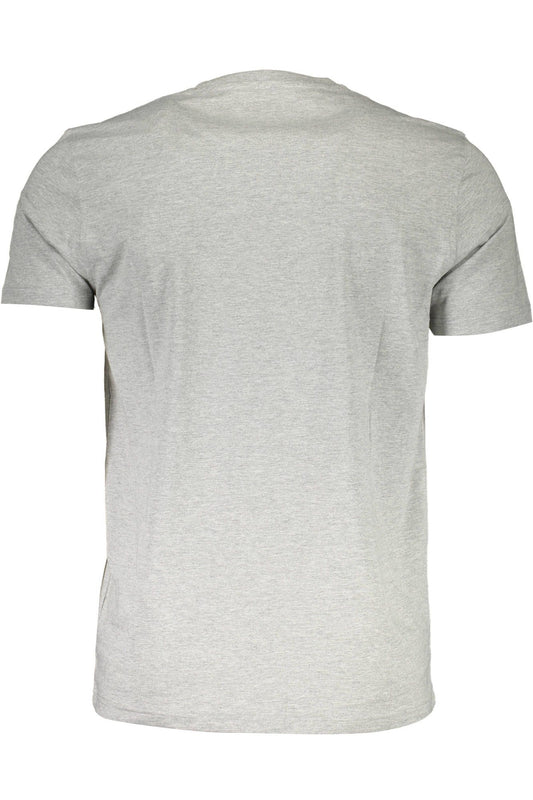 Gray Cotton Men T-Shirt