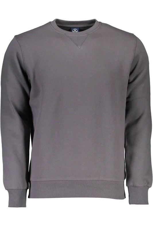 Gray Cotton Men's Sweater