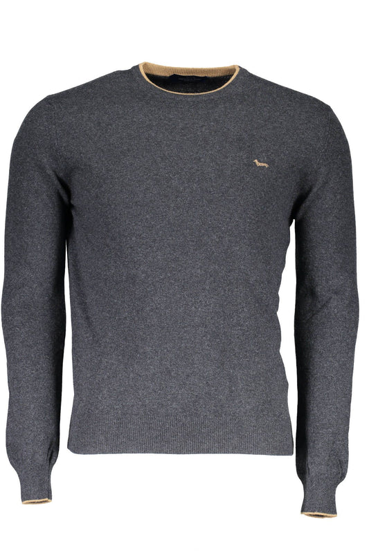 Gray Wool Men Sweater
