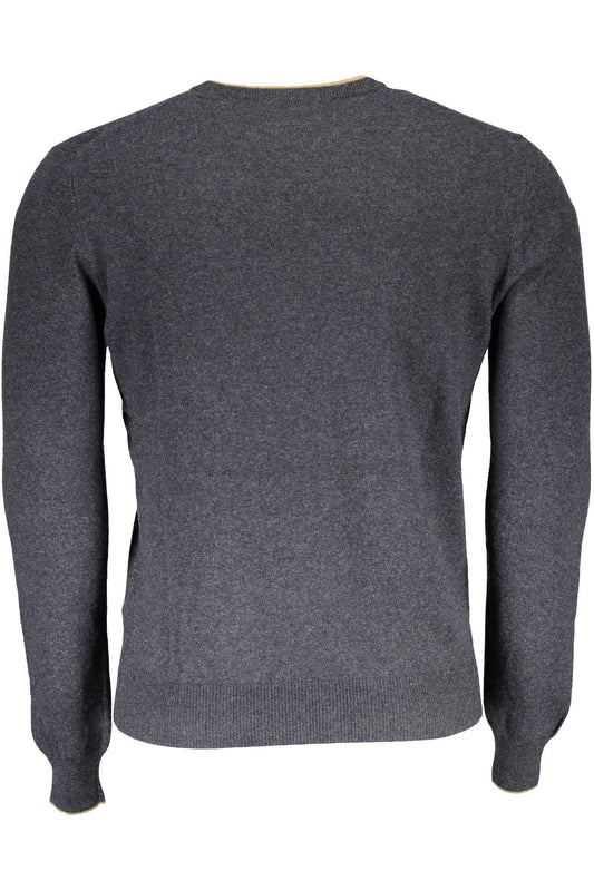 Gray Wool Men Sweater