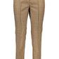 Brown Polyester Women Pants