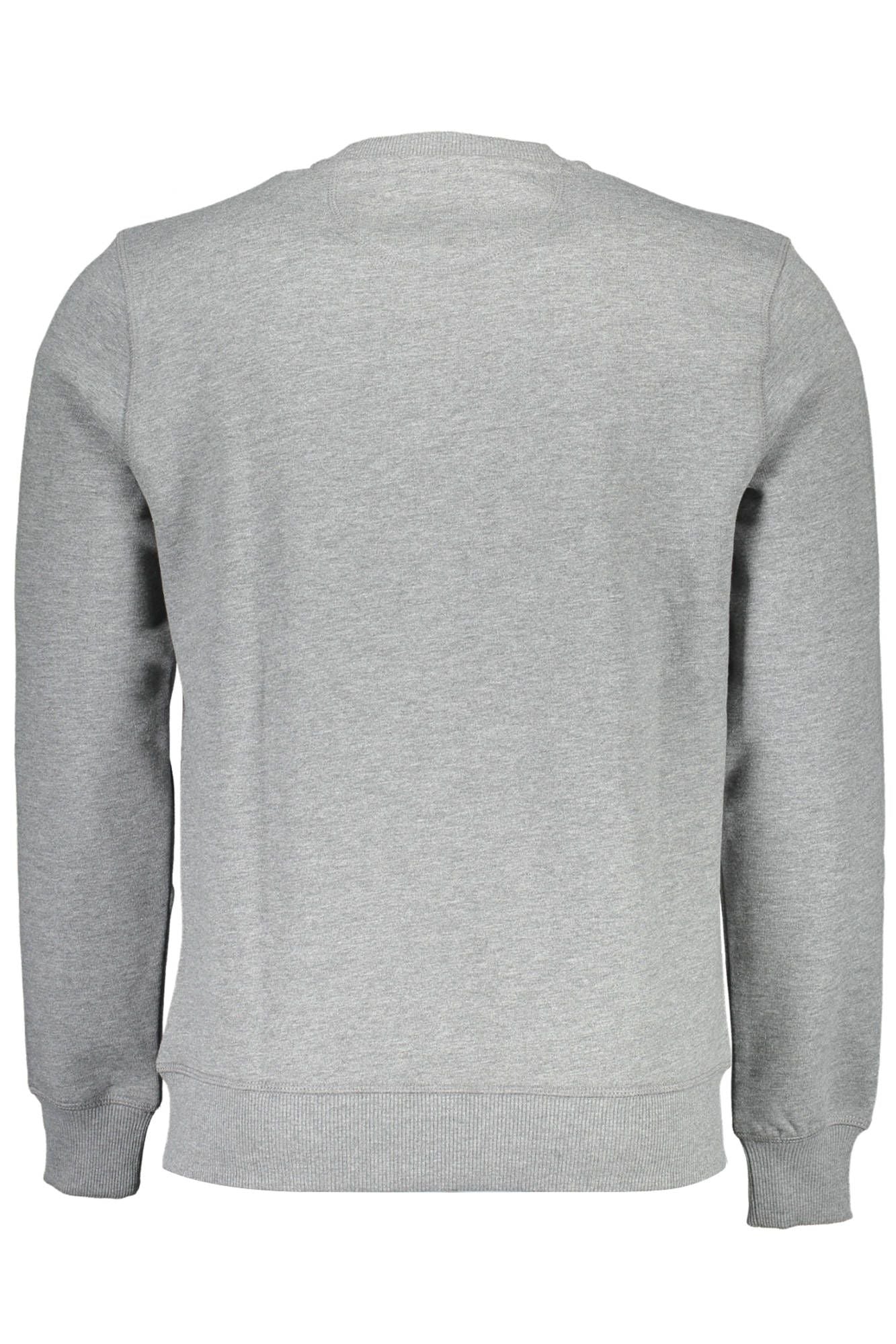 Gray Cotton Men Sweater
