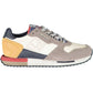 Gray Leather Men Sneaker