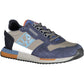 Blue Polyester Men Sneaker