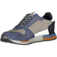 Blue Polyester Men Sneaker
