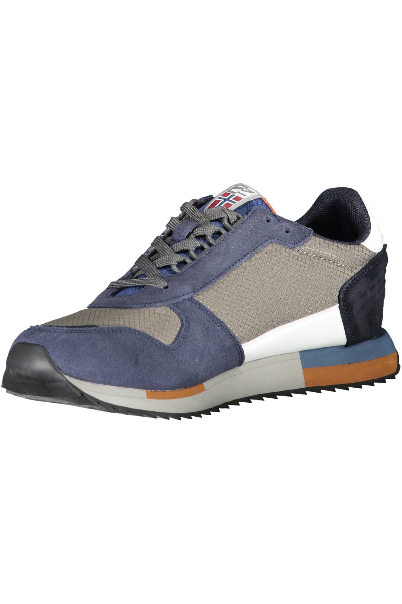 Blue Polyester Men Sneaker