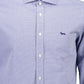Blue Cotton Men Shirt