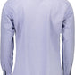 Blue Cotton Men Shirt