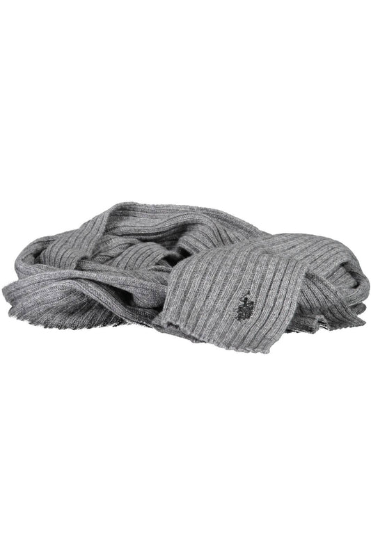 Gray Wool Men Scarf