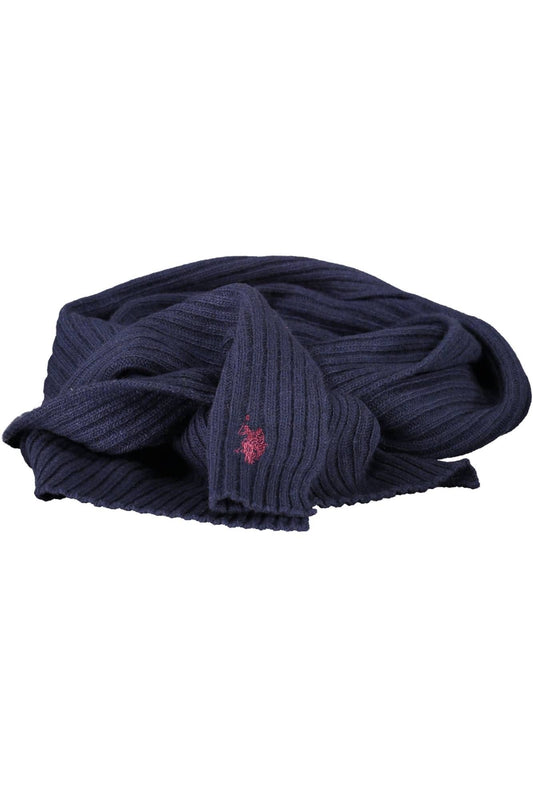 Blue Wool Men Scarf