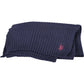 Blue Wool Men Scarf