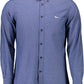 Blue Cotton Men Shirt