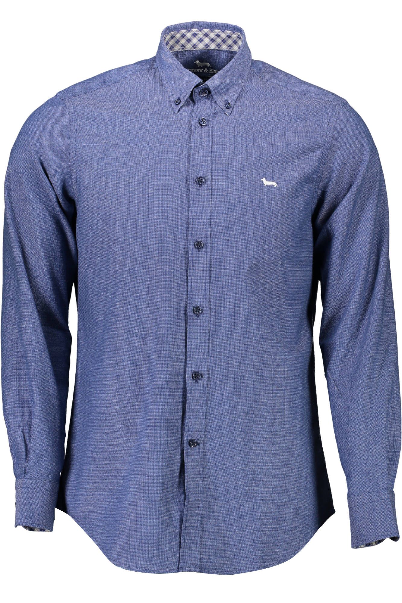 Blue Cotton Men Shirt