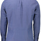 Blue Cotton Men Shirt