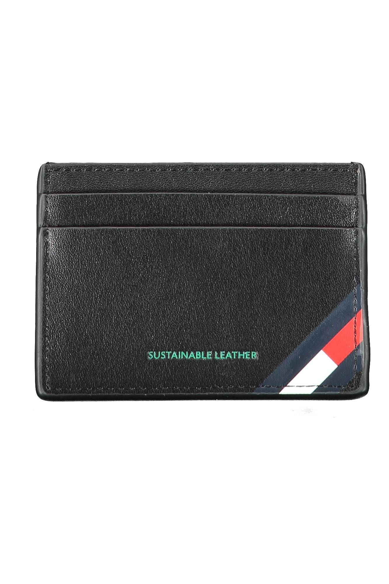 Black Polyester Men Wallet
