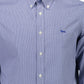 Blue Cotton Men Shirt