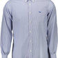 Blue Cotton Men Shirt