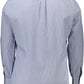 Blue Cotton Men Shirt