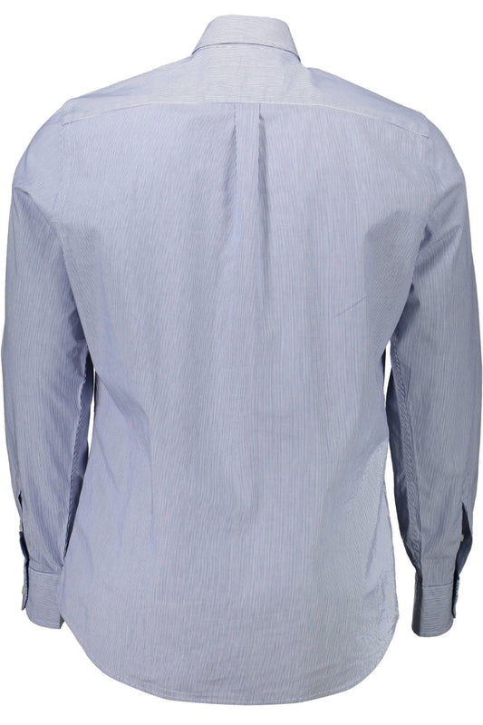 Blue Cotton Men Shirt