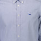 Blue Cotton Men Shirt