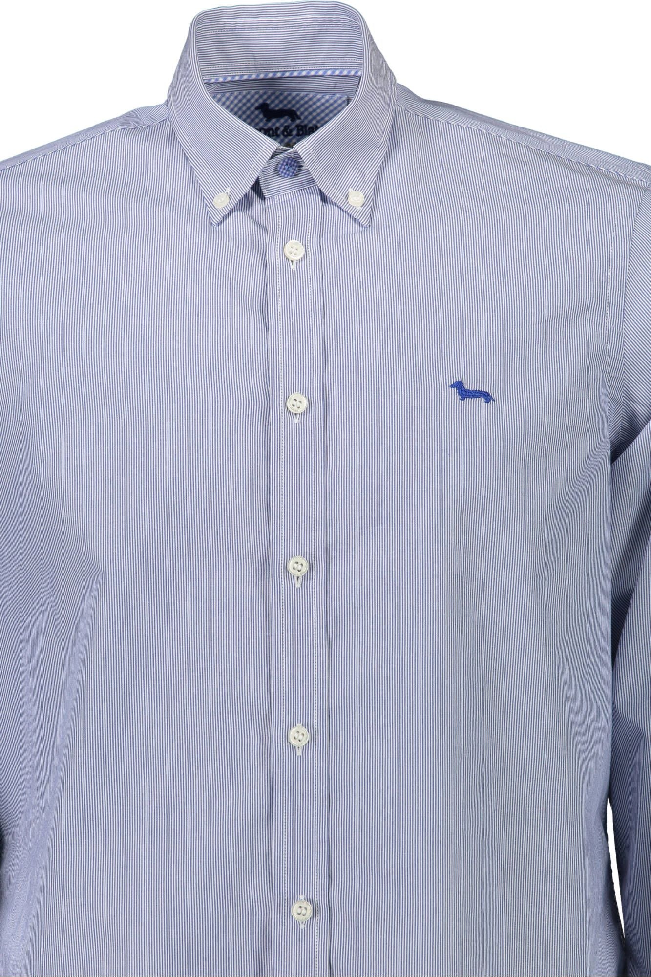 Blue Cotton Men Shirt