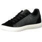 Black Polyester Men Sneaker