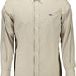 Brown Cotton Men Shirt