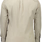 Brown Cotton Men Shirt