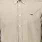 Brown Cotton Men Shirt