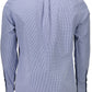 Blue Cotton Men Shirt