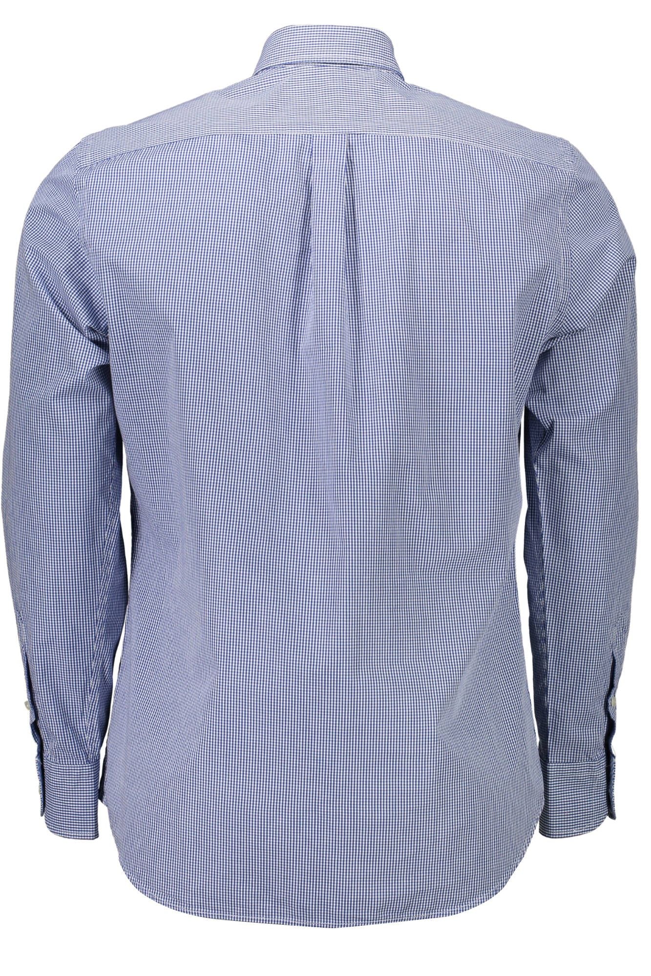 Blue Cotton Men Shirt