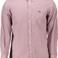 Red Cotton Men Shirt