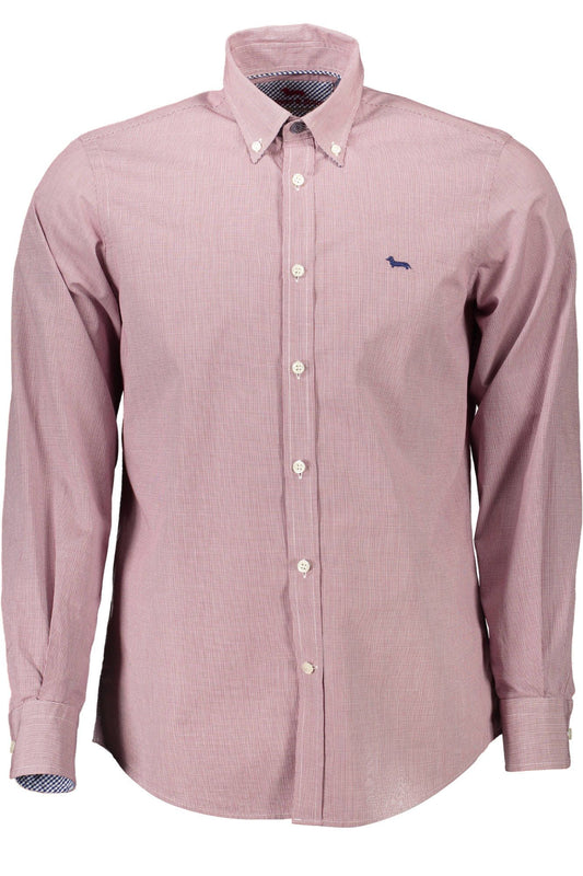 Red Cotton Men Shirt