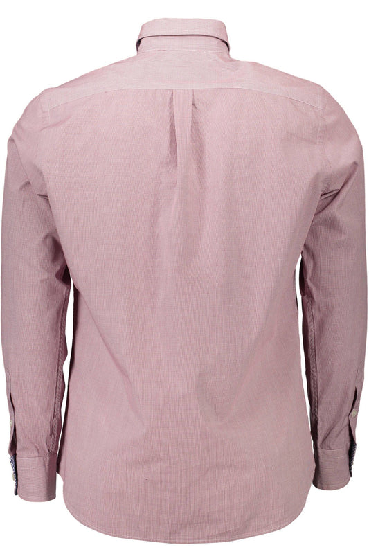 Red Cotton Men Shirt