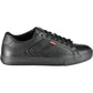 Black Polyester Men Sneaker