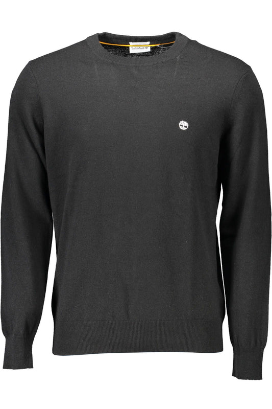 Black Wool Men Sweater