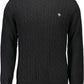 Black Nylon Men Sweater