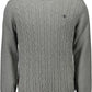 Gray Nylon Men Sweater