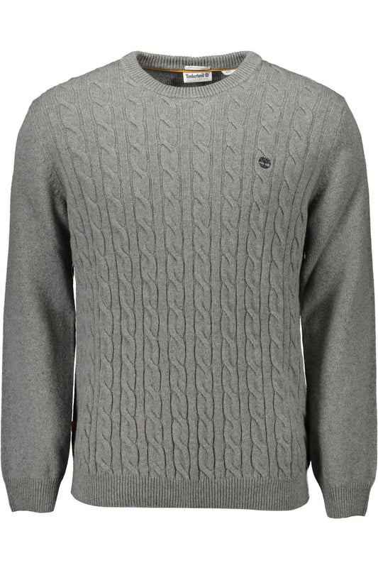Gray Nylon Men Sweater