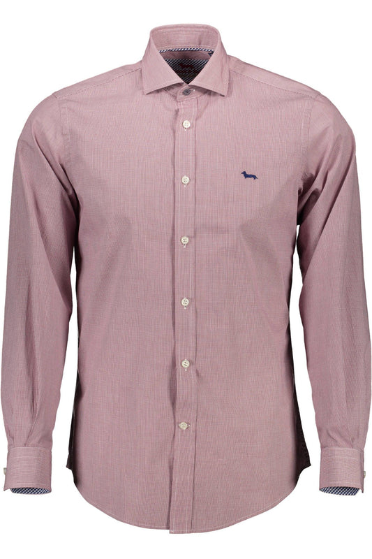 Red Cotton Men Shirt