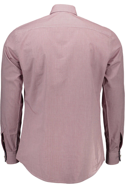 Red Cotton Men Shirt