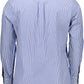 Blue Cotton Men Shirt
