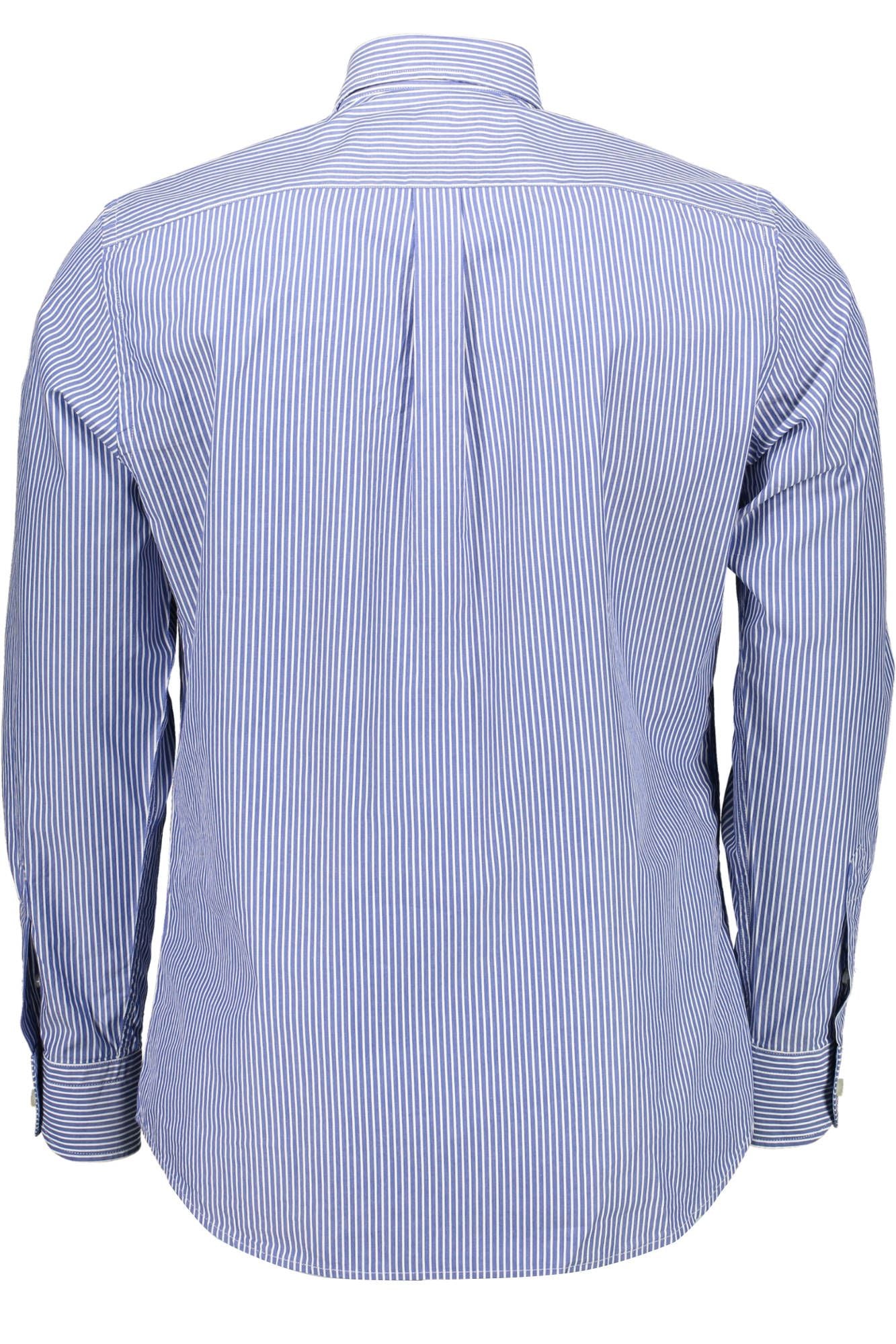 Blue Cotton Men Shirt