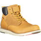 Beige Polyester Men Boot
