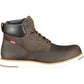 Brown Polyester Men Boot