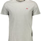 Gray Cotton Men T-Shirt