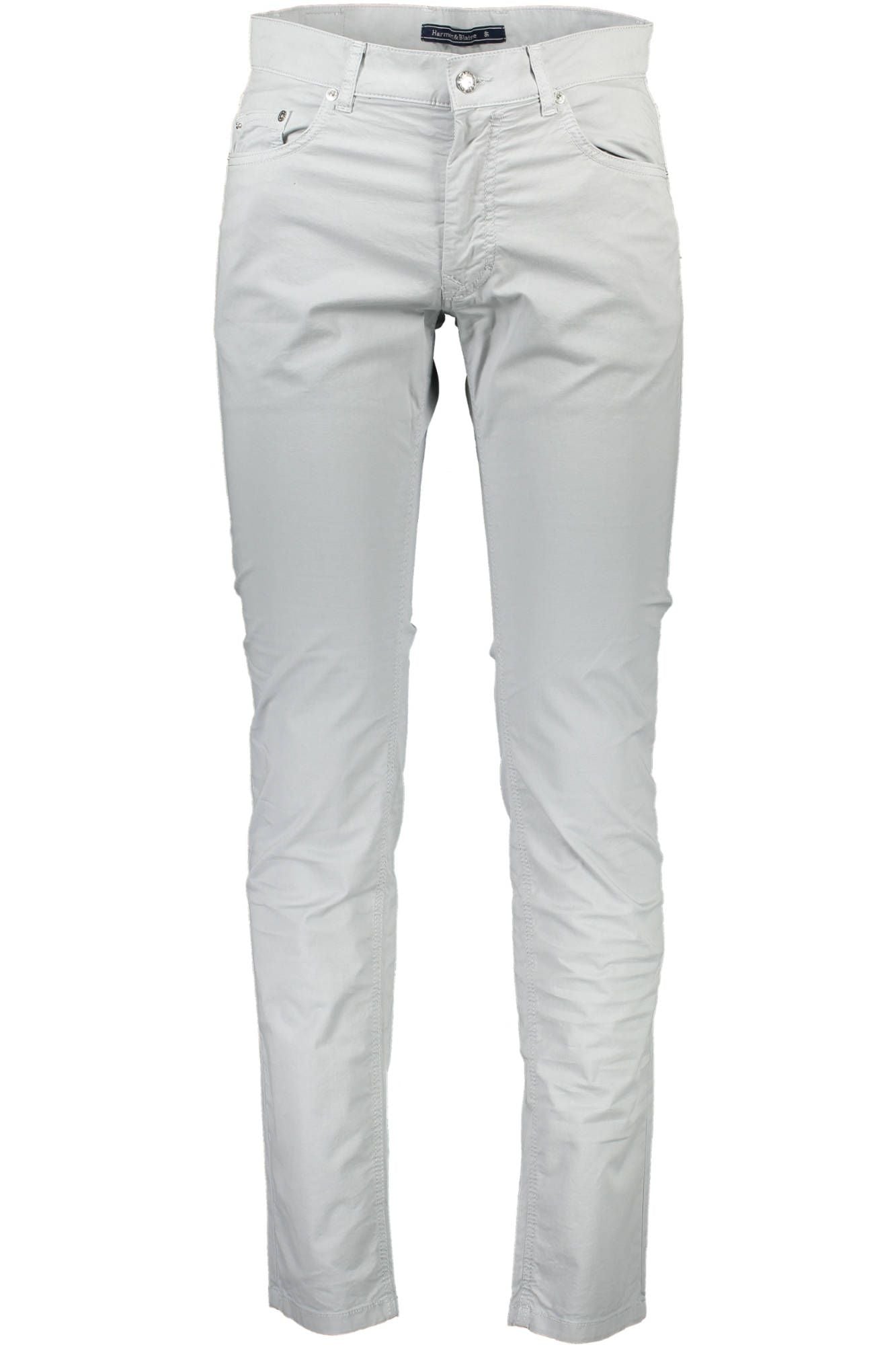 Gray Cotton Men Trouser